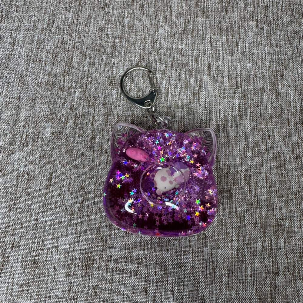 Claire's Aphmau Glitter MeeMeows Tsunameez Keychain